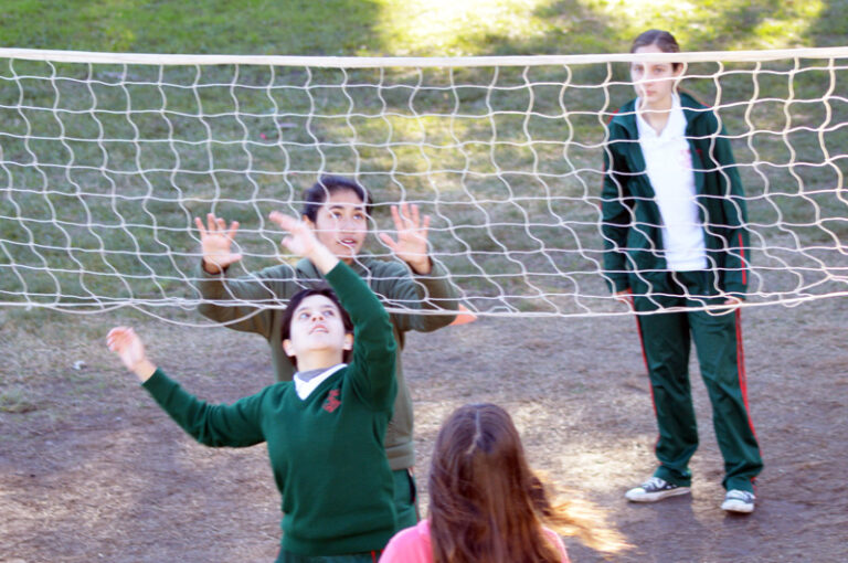 Alumnos en educación física